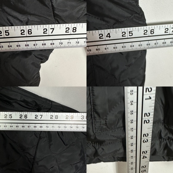 NEW Nordstrom Zella Quilted Bomber Jacket Black Size XL Lightweight Coat Puffer - Picture 15 of 15